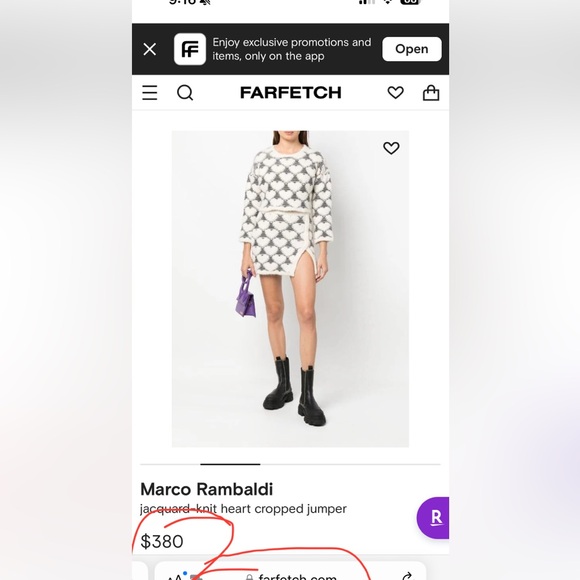 Marco Rambaldi Floating Heart Knitted Jumper - Picture 2 of 6